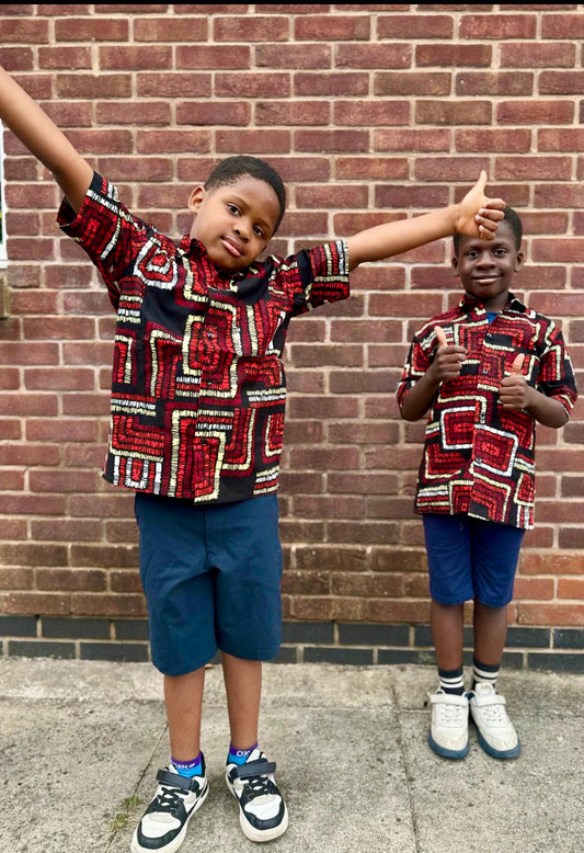 Boys Ankara shirt