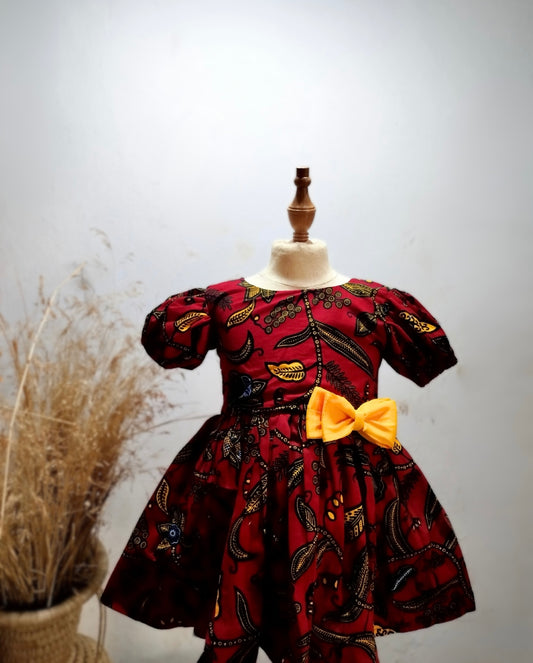 Girls Ankara dress